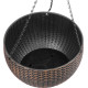 Strend Pro Modern flower pot, hanging, hanging, gold, 26x16 cm, with chain and hanger