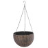 Strend Pro Modern flower pot, hanging, hanging, gold, 26x16 cm, with chain and hanger