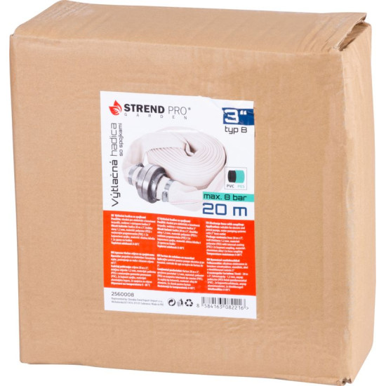 Шланг Strend Pro, текстильный, напорный, с муфтами, тип С, 2", 20 м