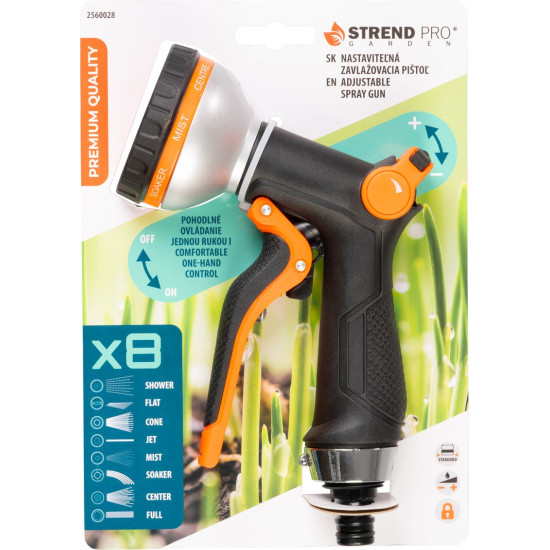Strend Pro Garden Gun, Irrigation, Garden, 8 Patterns, Plastic
