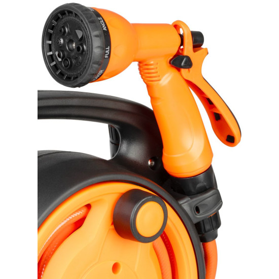 Strend Pro Garden Retractor, with Garden Hose, Gun, 10m, 5/16"