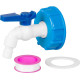 Strend Pro vārsts, dārzs, 3/4", 16 mm, ar reduktoru IBC tvertnei, PVC Strend Pro vārsts, dārzs, 3/4", 16 mm, ar reduktoru IBC tvertnei, PVC