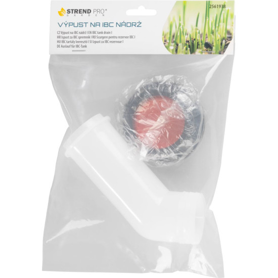 Strend Pro pagarinājuma noteka, 45 mm, IBC tvertnei, PVC Strend Pro pagarinājuma noteka, 45 mm, IBC tvertnei, PVC