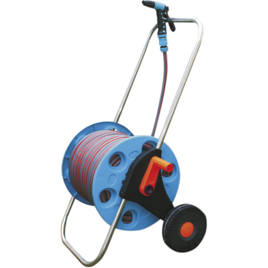 Hose reel + hose + gun + adaptor 30m/ 1/2" Strend Pro