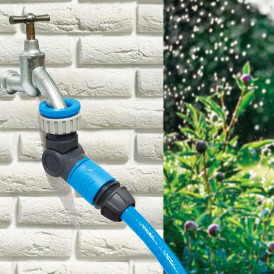 Angled tap adaptor 1/2"-3/4"-1", 360, 180 AQUACRAFT