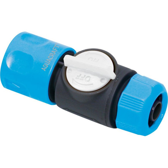 Hose conector with valve 1/2" AQUACRAFT