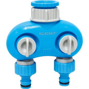 Dual outlet Tap Connector AQUACRAFT® 550259, Premium