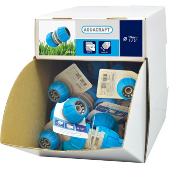 Connector SoftTouch 1/2", AQUACRAFT® 552085, Display box 50 pcs
