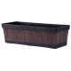 Горшок для цветов  Strend Pro Woodeff, 15x47x17 см, тик, эффект дерева