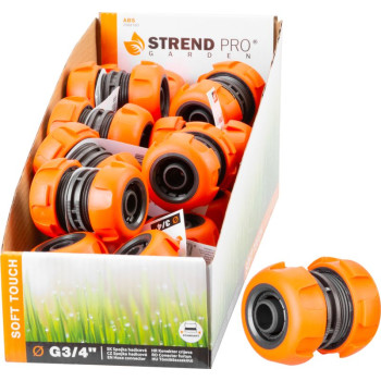 Hose Connector Strend Pro, 3/4 ", šļūteņu pievienošanai un labošanai, mīksts pieskāriens, DisplayBox 20gab
