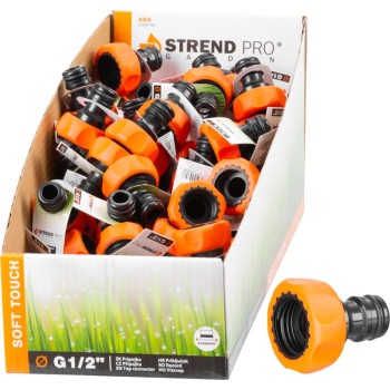 Adapteris Strend Pro, G1/2", ūdens krānam, mīksts pieskāriens, DisplayBox 80 gab