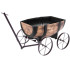Puķu pods GDA Woodeff 817, viskija mucas vagons, 41,5x29x19cm