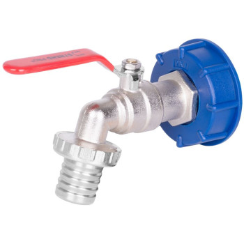 Комплект Strend Pro, клапан 1"-1 1/4"+переход пластиковый+слив, для бака IBC