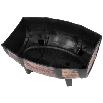 Цветочный горшок Strend Pro, Woodeff, 29x41x19 см, золото, бочонок