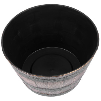 Цветочный горшок Strend Pro, Woodeff, 39х23 см, золото, бочонок