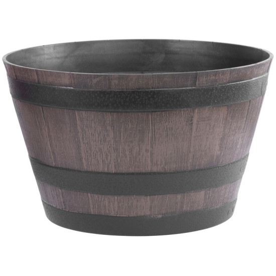 Strend Pro puķu pods, Woodeff, 52x30 cm, pelēks, koka efekts, muca