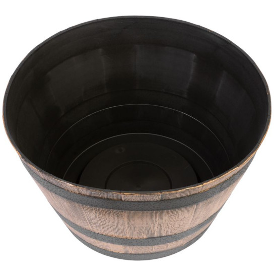 Puķu pods Strend Pro Woodeff 52x30 cm, zelts, koka efekts, muca