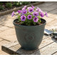 Flower pot Strend Pro, metal effect, 25x30 cm
