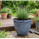 Strend Pro Marble flower pot, 37x30 cm, blue Strend Pro Marble flower pot, 37x30 cm, blue