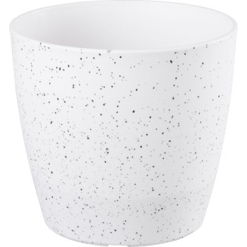 Strend Pro Stone flowerpot, 23x20.5 cm, white, stone effect