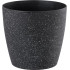 Strend Pro Stone flower pot, 35x35 cm, black, stone effect