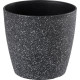 Strend Pro Stone flower pot, 23x20.5 cm, black, stone effect