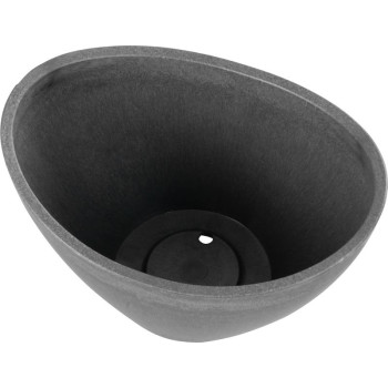 Горшок Strend Pro Stone, 20,5x14,5x11,8 см, серый, эффект камня Горшок Strend Pro Stone, 20,5x14,5x11,8 см, серый, эффект камня