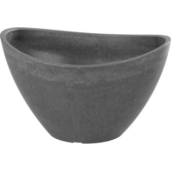 Горшок Strend Pro Stone, 20,5x14,5x11,8 см, серый, эффект камня