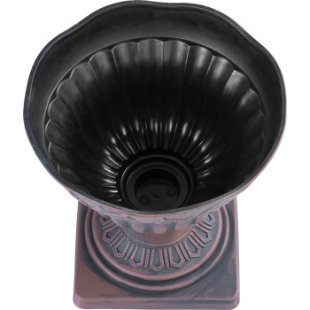 Flowerpot Strend Pro Antik, with base, 30x30 cm, copper, metallic effect