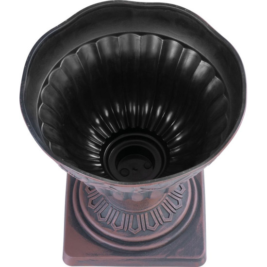 Flowerpot Strend Pro Antik, with base, 30x30 cm, copper, metallic effect