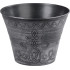 Strend Pro Flower flower pot, 24.5x19.3 cm, silver, metallic effect