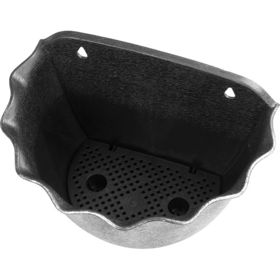 Strend Pro Wave planter, 26x18 cm, silver, metallic effect, hanging