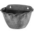 Strend Pro Wave planter, 26x18 cm, silver, metallic effect, hanging