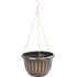 Strend Pro flower pot, hanging, hanging, gold, 24.5x15 cm, with chain and hanger