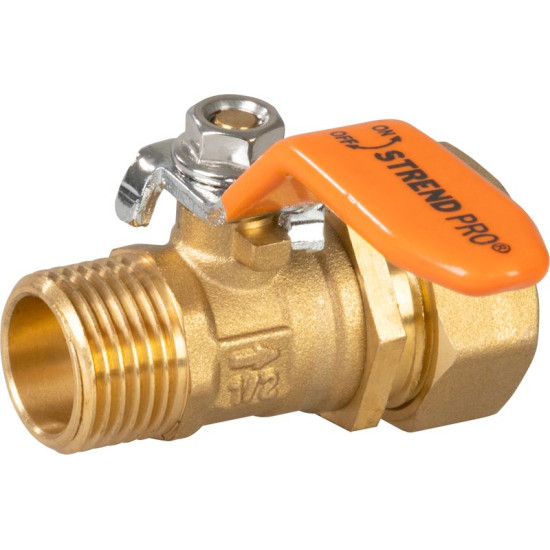Regulēšanas savienotājs Strend Pro Garden, misiņa vārsts, G1/2" Regulēšanas savienotājs Strend Pro Garden, misiņa vārsts, G1/2"