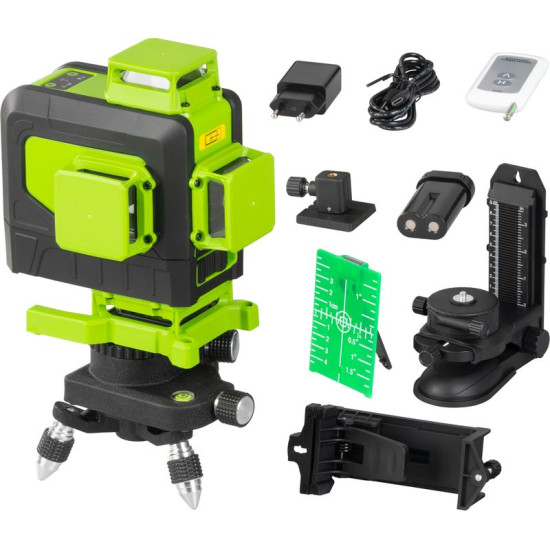 Laser Strend Pro Industrial 4 X 3D, green, in case, with accessories, remote control Laser Strend Pro Industrial 4 X 3D, green, in case, with accessories, remote control