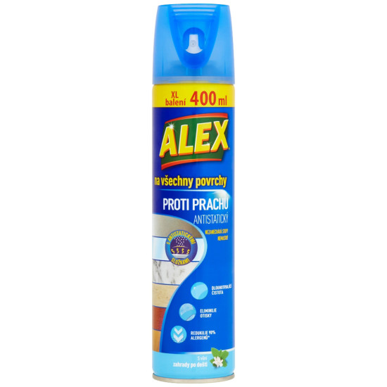 Очиститель Alex, от пыли для всех поверхностей, аэрозоль, спрей 400 мл Очиститель Alex, от пыли для всех поверхностей, аэрозоль, спрей 400 мл