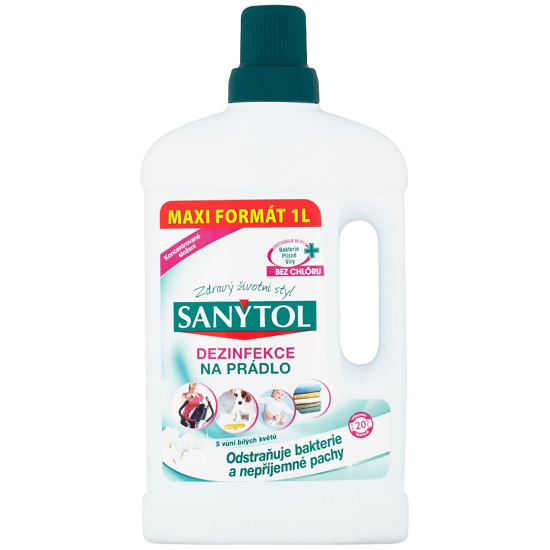 Dezinfekcija Sanytol, veļai, baltu ziedu smarža, 1 l