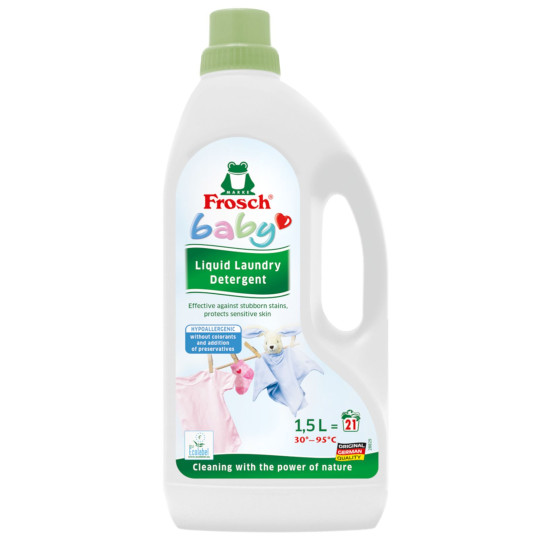 Frosch Baby mazgāšanas līdzeklis, hipoalerģisks, bērnu apģērbiem, 1500 ml