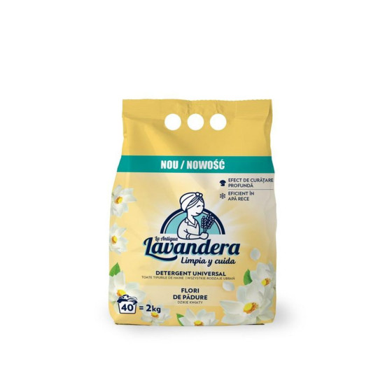 Lavandera washing powder, wild flowers, 2000 g/40 washing loads, for washing