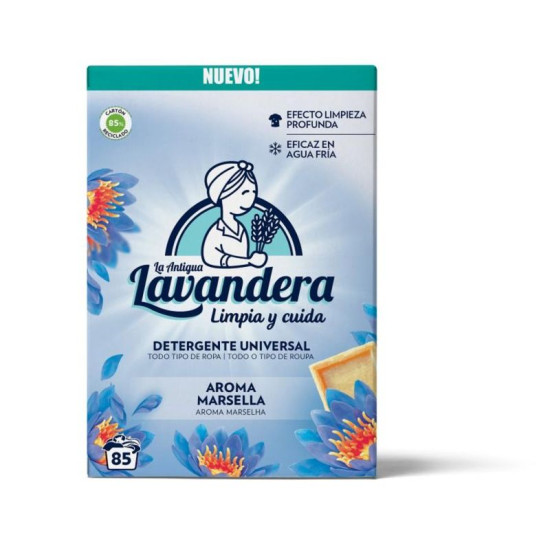 Lavandera veļas pulveris, Marseļas ziepes, 4675 g/85 reizes