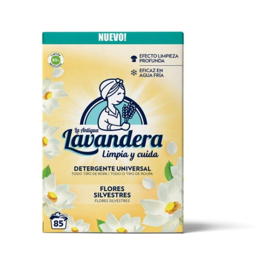 Veļas pulveris Lavandera, savvaļas ziedi, 4675 g/85 mazgāšanas devas, mazgāšanai