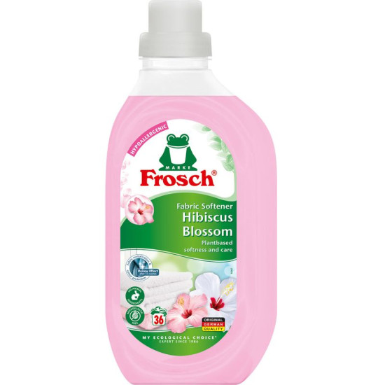 Auduma mīkstinātājs Frosch Hibiscus Blossom, hipoalerģisks, 900 ml Auduma mīkstinātājs Frosch Hibiscus Blossom, hipoalerģisks, 900 ml
