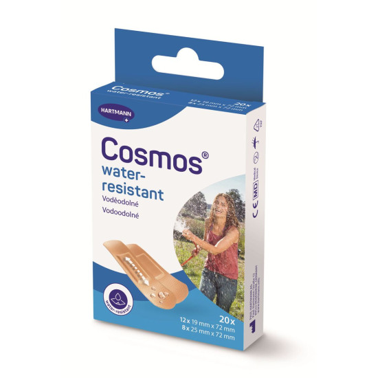 Cosmos ūdensnecaurlaidīgs plāksteris 2 izmēri, 20 gab Cosmos ūdensnecaurlaidīgs plāksteris 2 izmēri, 20 gab