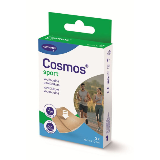 Cosmos sporta plāksteris 6x10 cm, 5 gab
