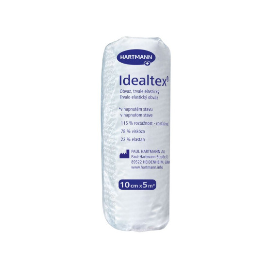 Idealtex pārsējs, elastīgs 10cm x 5m Idealtex pārsējs, elastīgs 10cm x 5m