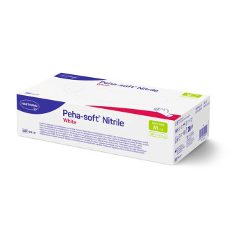 Cimdi Peha-soft nitrils, balts, M, iepakojumā 100 gab Cimdi Peha-soft nitrils, balts, M, iepakojumā 100 gab