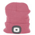 Шапка Beanie Strend Pro Albacore розовая L, 4x SMD LED, зарядка через USB