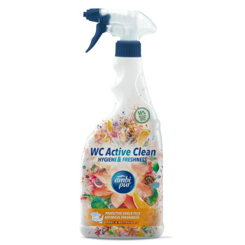 Ambipur WC Active спрей для унитаза, аромат лимон и водяная лилия 750мл Ambipur WC Active спрей для унитаза, аромат лимон и водяная лилия 750мл