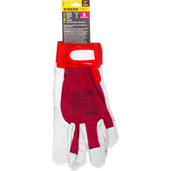 Cimdi Strend Pro Marvic, tekstils/āda, 11/XXL izmērs Cimdi Strend Pro Marvic, tekstils/āda, 11/XXL izmērs